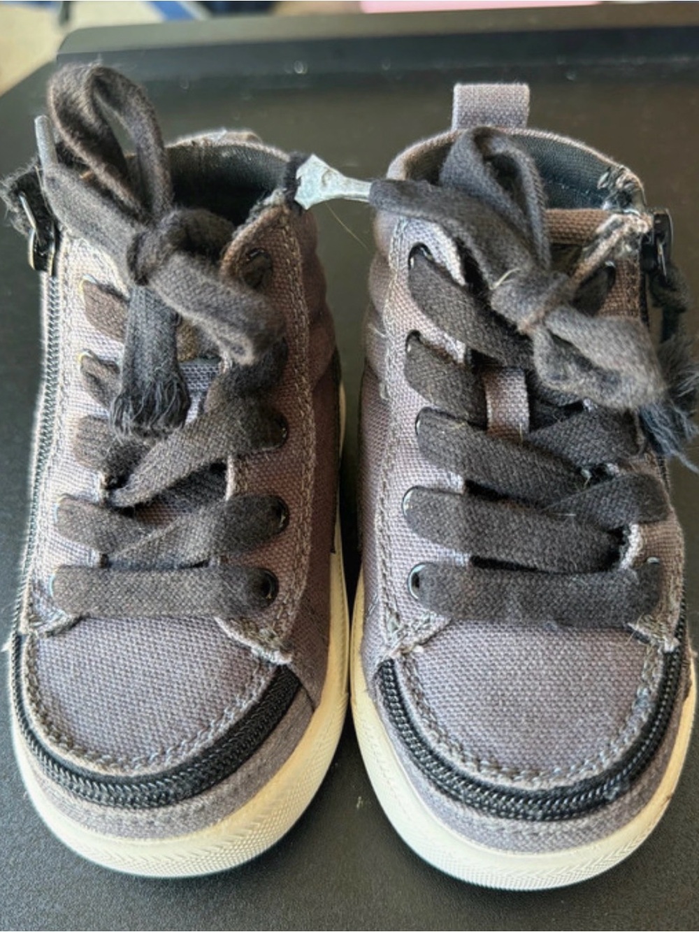 Billy Footwear 5w Kids Gray Canvas High-Top Sneakers